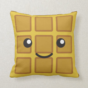 Cute Waffle Throw Pillow