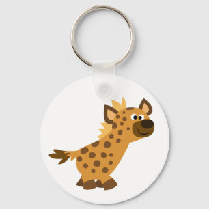 Cute Walking Cartoon Hyena Keychain