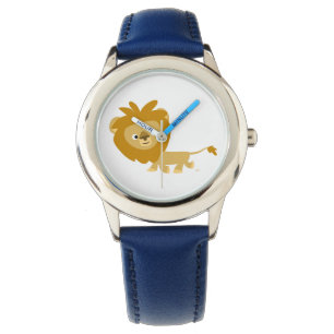 Cute Walking Cartoon Lion Watch