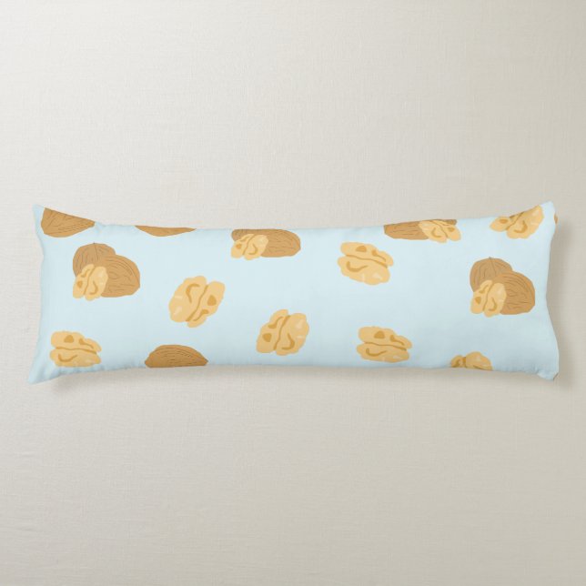 Cute Walnuts Nut Pattern Body Pillow (Front)