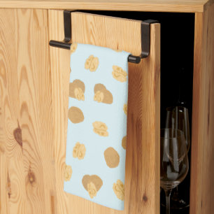Cute Walnuts Nut Pattern Kitchen Decor Towel