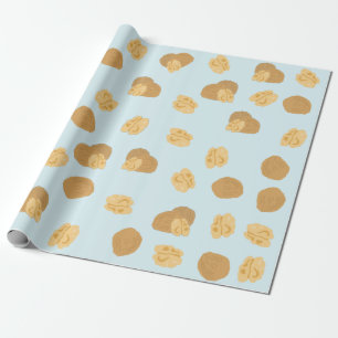 Cute Walnuts Nut Pattern Wrapping Paper