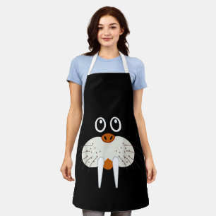 Cute Walrus Animal Costume Funny Halloween Apron