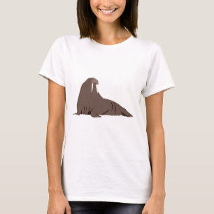Cute Walrus Illustration T-Shirt