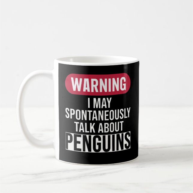Cute Warning May Spontaneously Talk About Pancake Coffee Mug (Left)