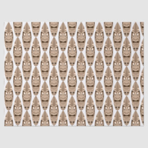 Cute Warrior Faces Surfboards Decoupage Tissue Paper