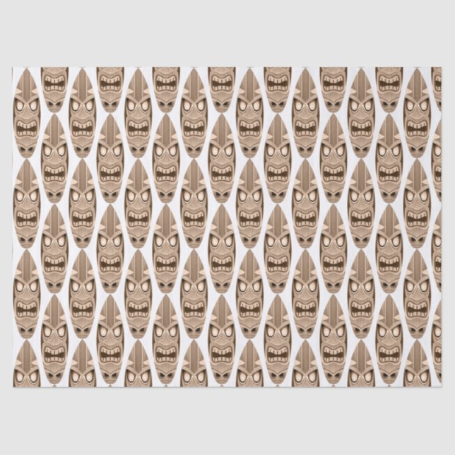 Cute Warrior Faces Surfboards Decoupage Tissue Paper (Front)
