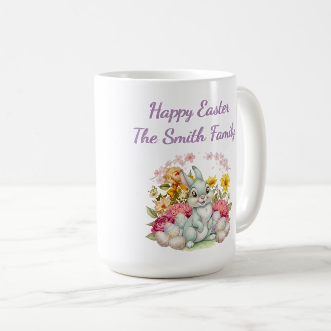 Cute Water Color Easter Coffee Mug (Front Right)