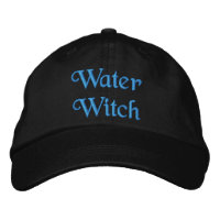 Cute Water Witch Turquoise Blue Black 