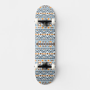 Cute watercolor aztec pattern skateboard