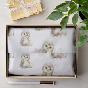 Cute Watercolor Baby Animals with Alphabet Letters Tissue Paper