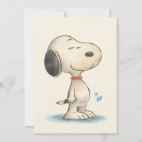Cute Watercolor Beagle Dog Illustration