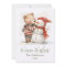 Cute Watercolor Bear and Snowman | Warm Wishes