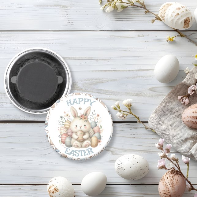 Cute watercolor Bunny Easter  Magnet (Cute watercolor Bunny Easter Magnet)