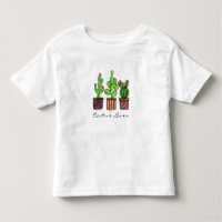 Cute Watercolor Cactus In Pots