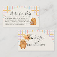 Cute Watercolor Capybara Books for Baby Shower 