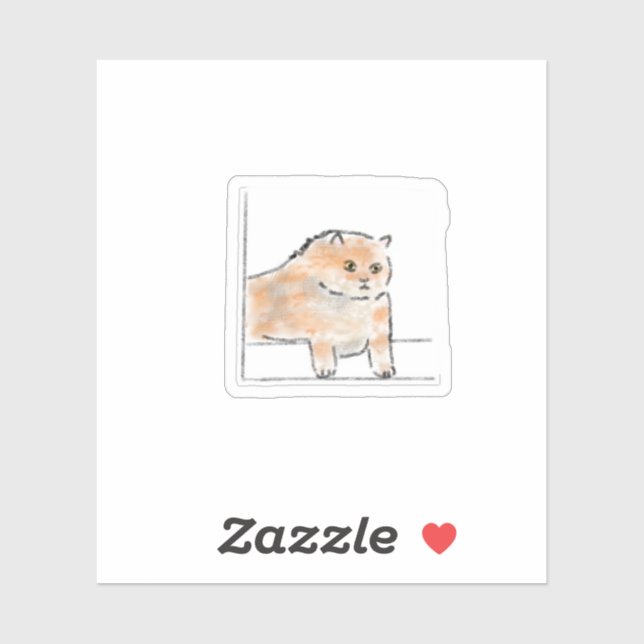 Cute Watercolor Cat Illustration (Sheet)