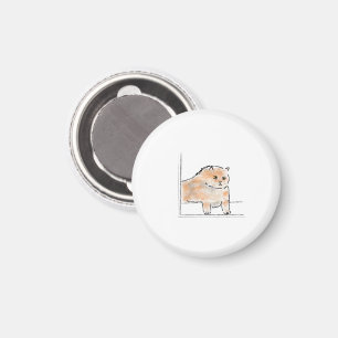 Cute Watercolor Cat Illustration Magnet
