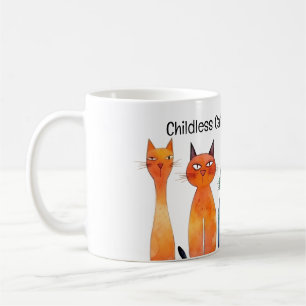 Cute Watercolor Cats Childless Cat Lady for Kamala Coffee Mug
