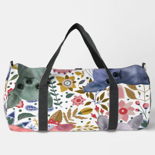 Cute Watercolor Chihuahuas – Colorful Dog Duffle Bag