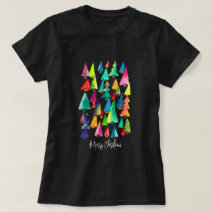 Cute watercolor Christmas trees T-Shirt