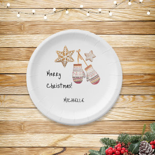 Cute Watercolor Country Rustic Illustrations Paper Plate