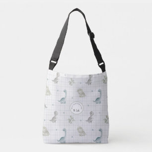 Cute Watercolor Dinosaur Male Teacher Crossbody Bag