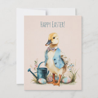Cute Watercolor Easter Card