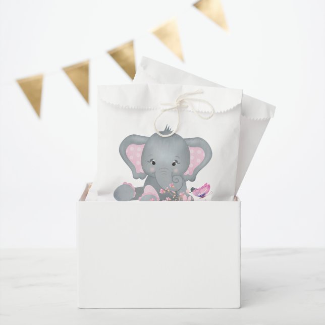 Cute watercolor Elephant Favour Bag (Party)