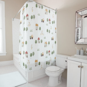Cute Watercolor Farm Pattern