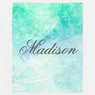 Cute Watercolor Fleece Blanket
