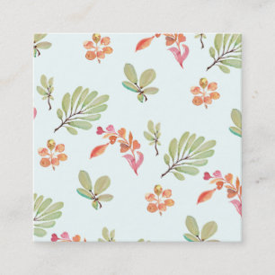 Cute Watercolor Floral Pattern Mommy Calling Card