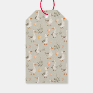 Cute Watercolor Geese Gift Tags