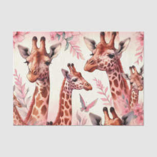 Cute Watercolor Giraffe Tissue Paper