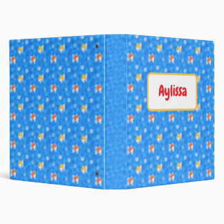 Cute Watercolor Goldfish Pattern Binder