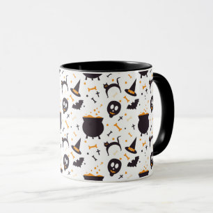 Cute watercolor Halloween mugs