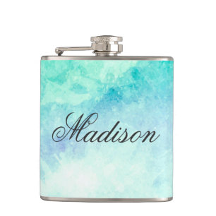 Cute Watercolor Hip Flask