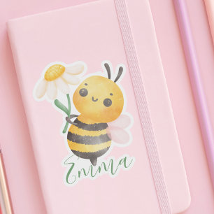 Cute Watercolor Honey Bee Name