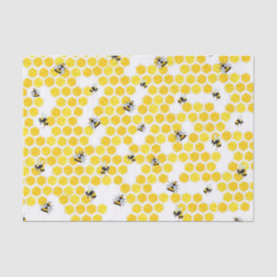 Cute watercolor honeybees  tissue paper