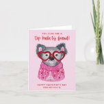Cute Watercolor Koala Kids Valentine's Day Card<br><div class="desc">This adorable kids' Valentine's Day greeting card features a watercolor painted koala, wearing heart sunglasses and a cozy Valentine's Day sweater! Stylish text reads, "You sure are a top koala-ty friend!" Text templates are included for personalization, and the inside is left blank for a hand written note or your custom...</div>
