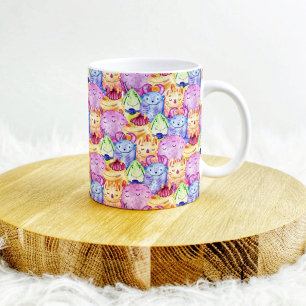 Cute Watercolor Monsters Coffee Mug