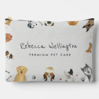 Cute Watercolor Pets Dogs Sitter Dog Walker