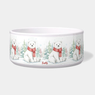 Cute watercolor Polar Bear Pet
