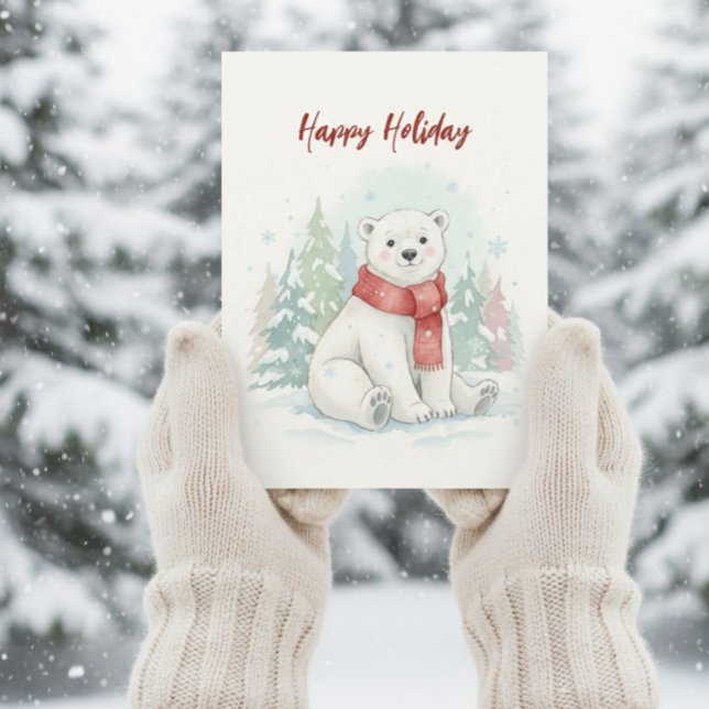 Cute watercolor Polar Bear Winter  (Creator Uploaded)