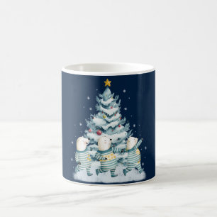 Cute Watercolor Polar Bears Coffee Mug