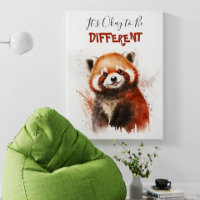 Cute Watercolor Red panda Nursery Motivation
