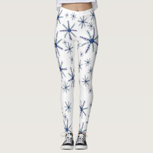 Cute Watercolor Snowflakes Legging