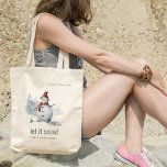 Cute Watercolor Snowman Let It Snow Christmas Tote Bag<br><div class="desc">If you need any further customisation please feel free to message me on yellowfebstudio@gmail.com.</div>