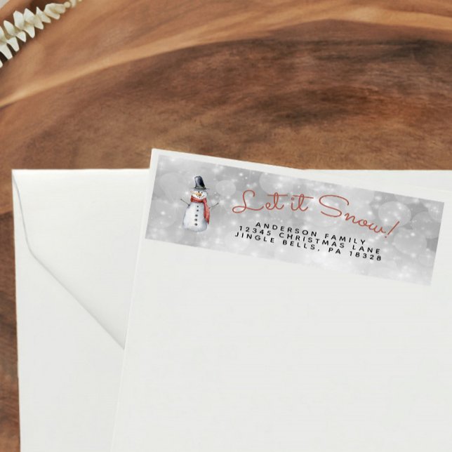 Cute Watercolor Snowy Let it Snow Snowman (Creator Uploaded)