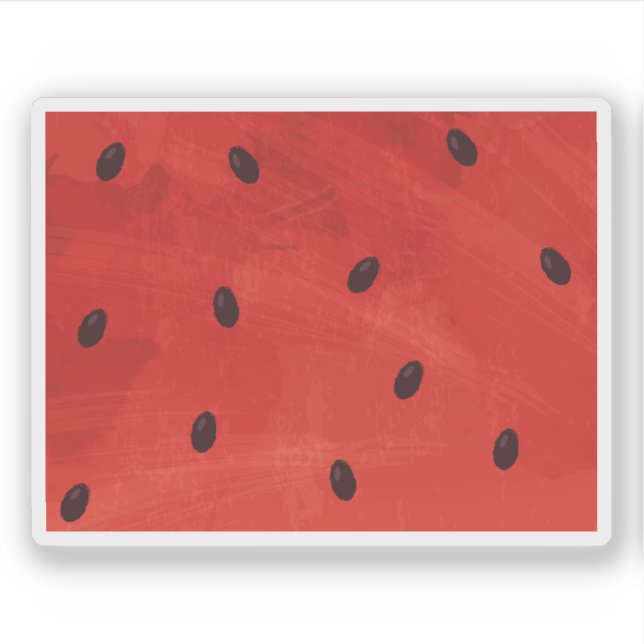 Cute Watercolor Watermelon Giant funny slice (Front)